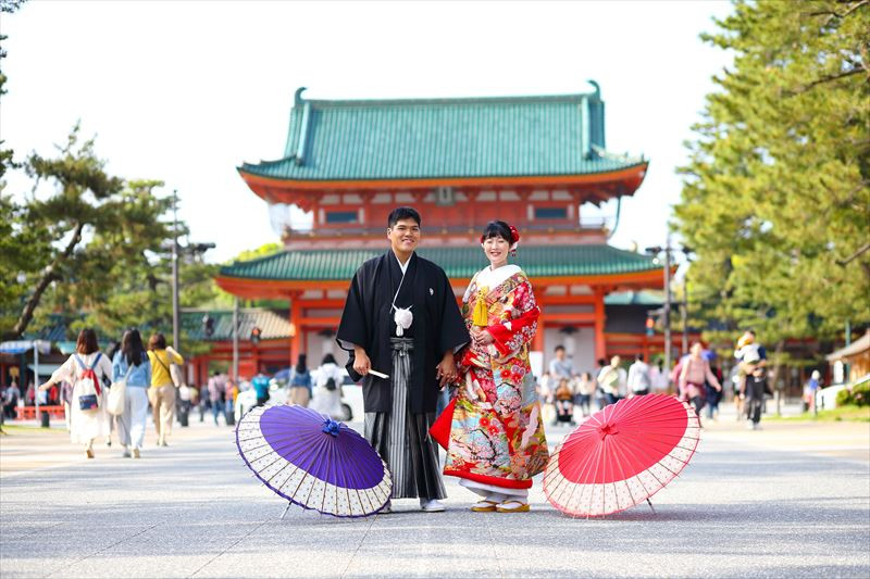 京都で一番人気の平安神宮の結婚式