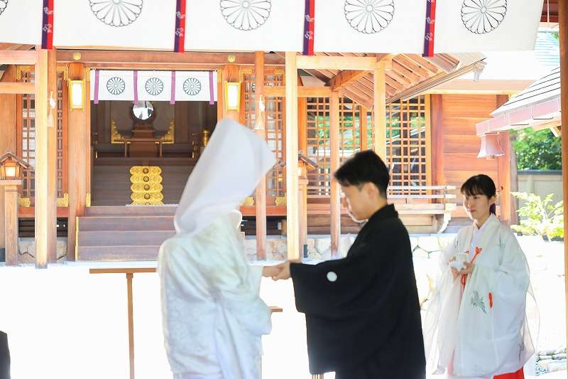 廣田神社の結婚奉告祭